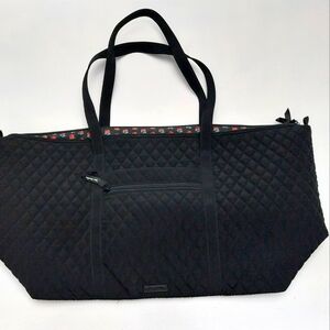 Vera Bradley Deluxe Travel Classic Black Microfiber NWOT
